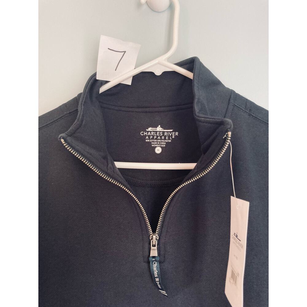Charles River Unisex Hoodie XL Navy - Picture 4 of 7